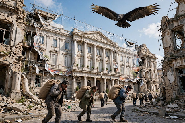vulture_over_crumbling_building